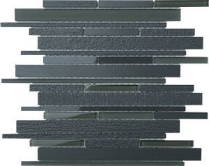 DURAGLASS CHARCOAL SHUTTLE MIX MOSAIC 300x300x8MM - PT- EV- DG-CC-ST