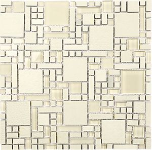 DURAGLASS CREMA LUNA MAGIC MIX MOSAIC 300X300X8MM - PT- EV- DG-CL-MAGIC