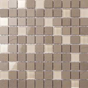 DURAGLASS LATTE MIXED MOSAIC 25X25MM/SH300x300x8MM - PT- EV- DG-LT-25