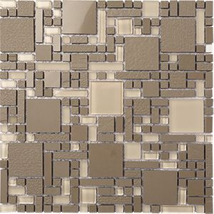 DURAGLASS LATTE MAGIC MIXED MOSAIC 300x300x8MM - PT- EV- DG-LT-MAGIC