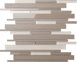 DURAGLASS LATTE SHUTTLE MIXED MOSAIC 300X300X8MM - PT- EV- DG-LT-ST