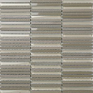 DURAGLASS OLIVE STRAIGHT MIXED MOSAIC 100X8MM - PT- EV- DG-OV-1008