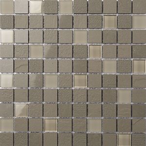 DURAGLASS OLIVE MIXED MOSAIC 25X25MM/300x300x8MM - PT- EV- DG-OV-25