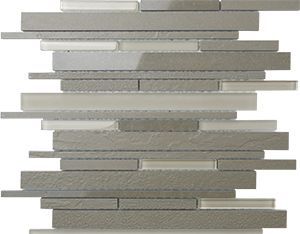 DURAGLASS OLIVE SHUTTLE MIXED MOSAIC 300x300x8MM - PT- EV- DG-OV-ST