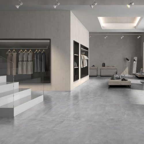 CEMENT DARK GREY POLISHED RECTIFIED 600X600 DS0228