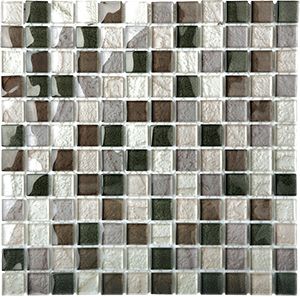 METALLIC GLOSS MIXED MOSAIC 25X25MM (300X300X8MM) - PT- EV- EMM001-25