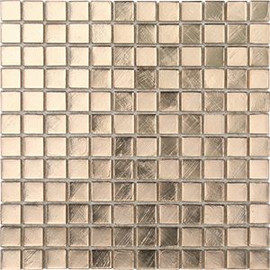 GEM MIRROR ANTIQUE GLASS MOSAIC 25X25MM - PT- EV- GN02-25-MA