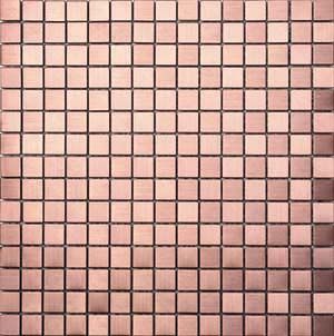 METAL BRUSHED COPPER MOSAIC 20X20MM - PT- EV- ME-SM01-COPPER