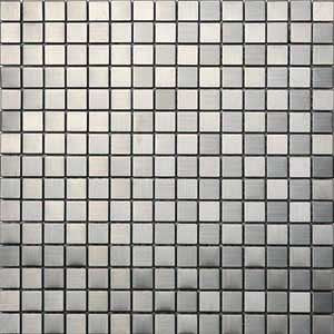 METAL B.STAINLESS STEEL MOSAIC 296X296MM - PT- EV- ME-SM01-SILVER