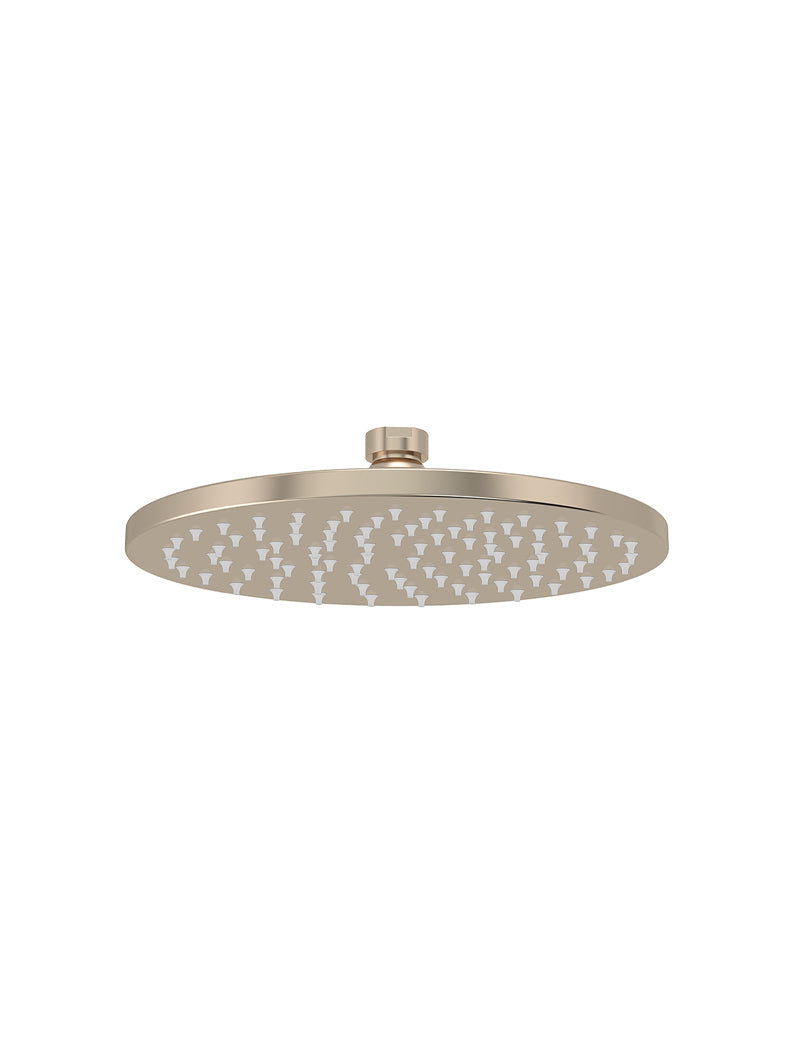 Round Shower Rose 200mm - Champagne