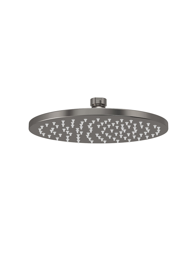 Round Shower Rose 200mm - Shadow Gunmetal