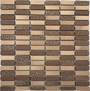 METALUXE BRONZE BLUETOOTH MOSAIC 15X50MM/300X300MM - PT- EV- ML-B-1550BT