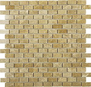 EMPERADOR LIGHT BRICK POLISHED MOSAIC 32X15MM - PT- EV- MM-EMLI-1532P