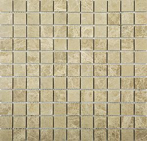 EMPERADOR LIGHT HONED MARBLE MOSAIC 25X25MM - PT- EV- MM-EMLI-25H