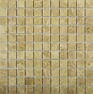 EMPERADOR LIGHT POLISHED MARBLE MOSAIC 25X25MM - PT- EV- MM-EMLI-25P