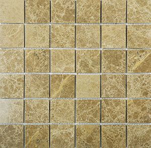 EMPERADOR LIGHT POLISHED MARBLE MOSAIC 50X50MM - PT- EV- MM-EMLI-50P