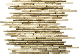 EMPERADOR LIGHT BULLET HONED MOSAIC 300X300MM - PT- EV- MM-EMLI-BUL-H