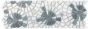 MULTI AZUL POLISHED BORDER MOSAIC 300X100X8MM - PT- EV- MM-JOY03P-BD