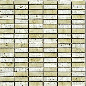 TRAVERTINE CLASSICO MOSAIC 15X50MM - PT- EV- MM-TRAC-1550BT