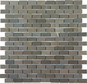 MARBLE VINALISA BROWN BRICK HONED MOSAIC 306X306MM - PT- EV- MM-VINA-1532H