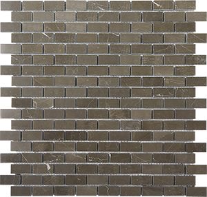 VINALISA BROWN BRICK POLISHED MOSAIC 32X15MM - PT- EV- MM-VINA-1532P