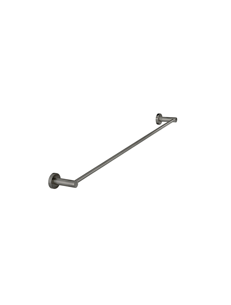 Round Single Towel Rail 600mm - Shadow Gunmetal