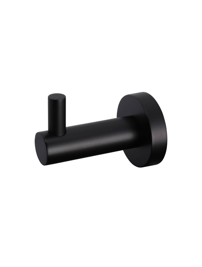 Round Robe Hook - Matte Black