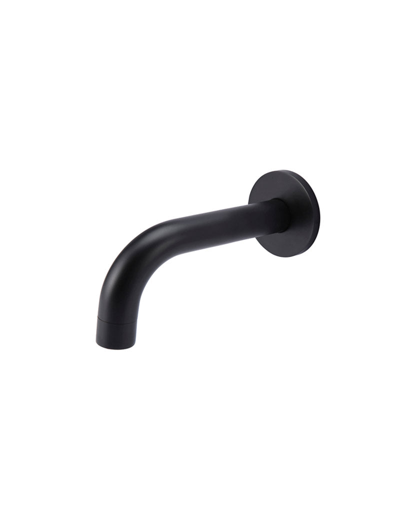 Universal Round Curved Spout 130mm - Matte Black