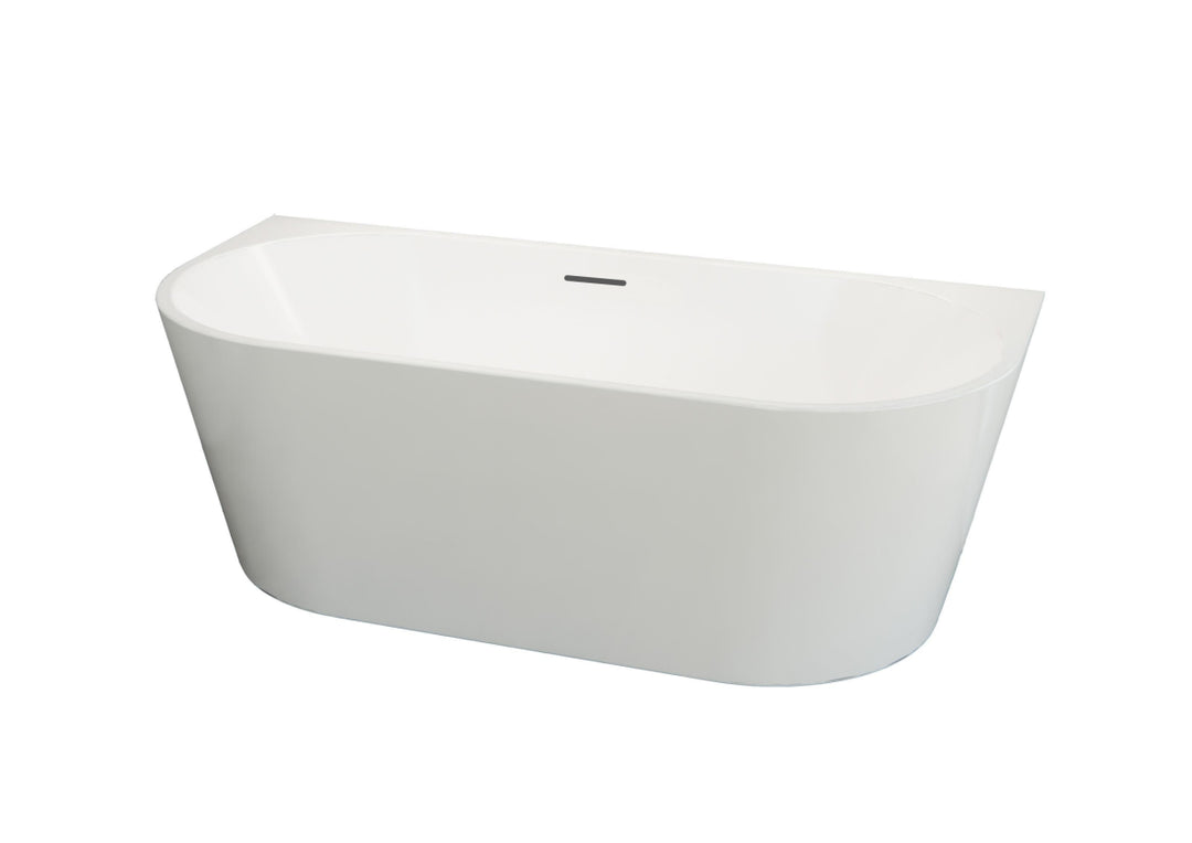 Mila freestanding back-to-wall bathtub 1700 mm