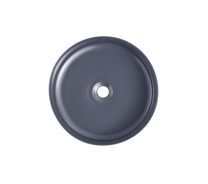 360x360x120mm Matte Dark Blue Above Counter Ceramic Basin