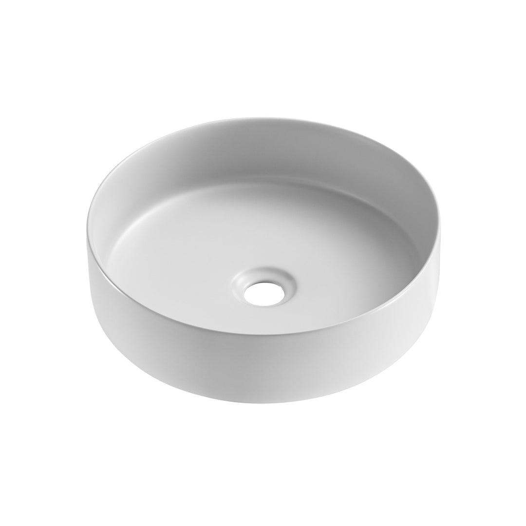 360x360x120mm Matte Grey Above Counter Ceramic Basin