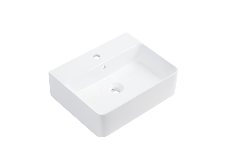 520x420x155mm Gloss White Above Counter Ceramic Basin