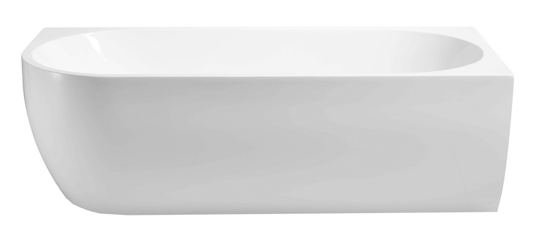 1700x800x600mm Gina Right Corner Matte White