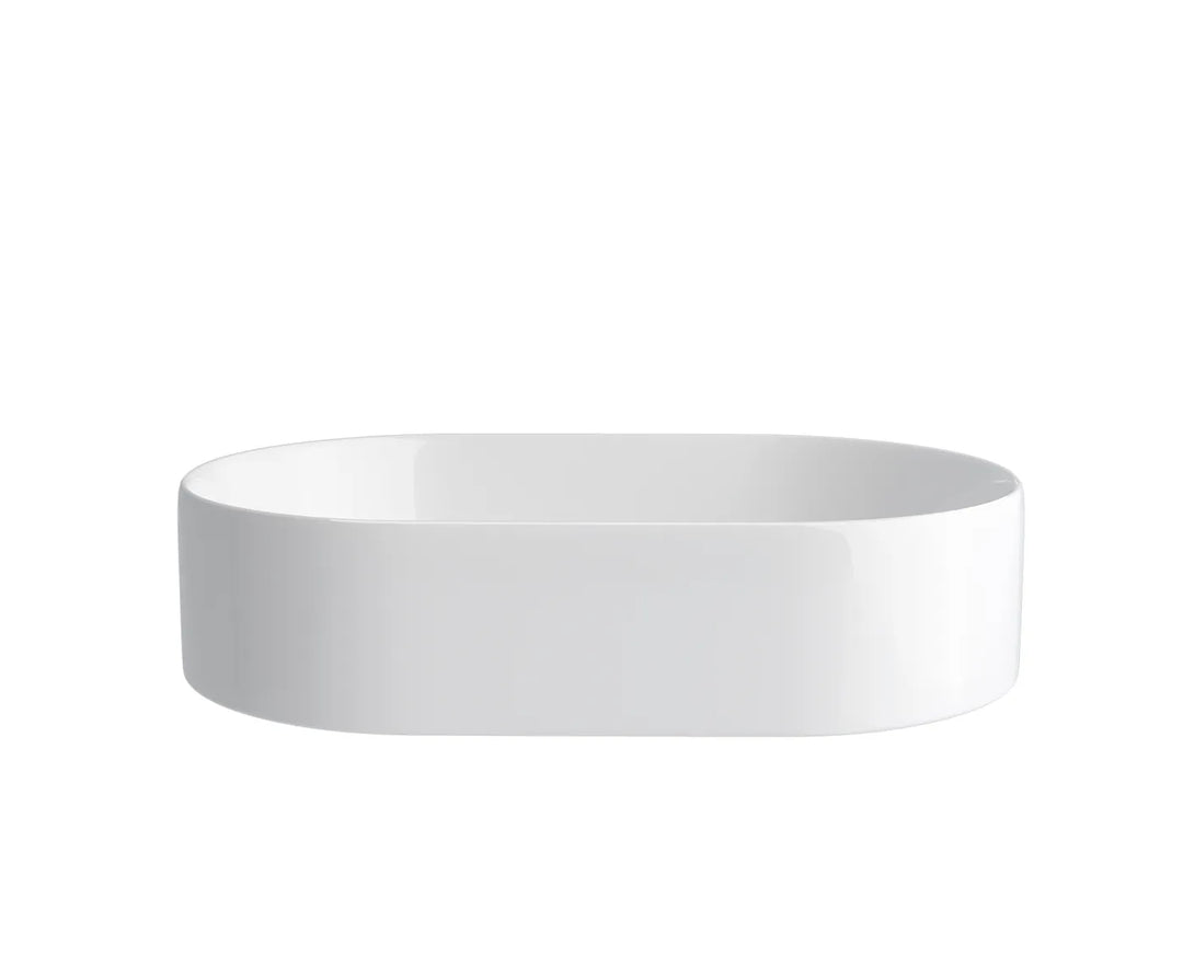 OVAL BASIN GLOSS WHITE 500X340