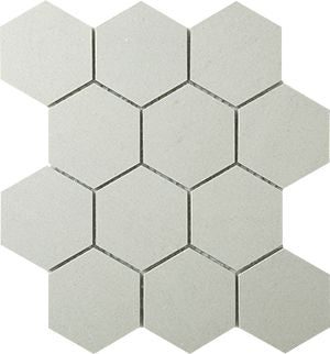 ASH GREY MATT HEX MOSAIC 83X96MM (260X300X9MM) - PT- EV- PM-AG-HEX85-M