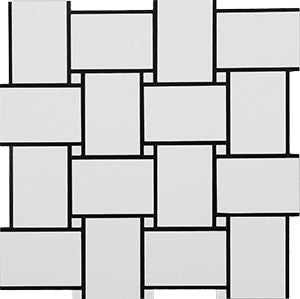 BNW GRAND BASKET WEAVE POLISHED MOSAIC 300X300X8MM - PT- EV- PM-BNW-UW-GBW