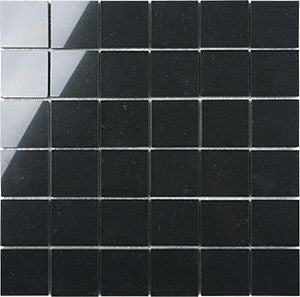 PORCELAIN CHARCOAL POLISHED MOSAIC 50X50MM - PT- EV- PM-CC-5050P