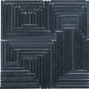 PORCELAIN CHARCOAL CROSSOVER MOSAIC 298X298X9MM - PT- EV- PM-CC-CROS