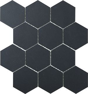 HEXAGON CHAROCAL MATT MOSAIC 83X96MM - PT- EV- PM-CC-HEX85-M