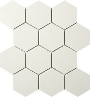 CREMA LUNA HEXAGON MATT MOSAIC 83X96MM (260X300MM) - PT- EV- PM-CL-HEX85-M