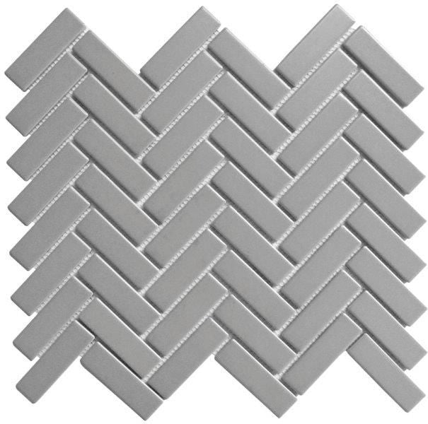 MINI BRICK GREY MATT MOSAIC 25X75MM - PT- EV- PM-CO-GRY-MB2575M