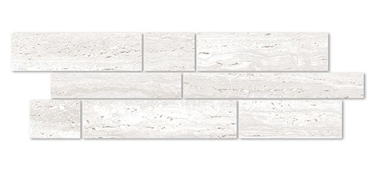 MARMOR CHIARO MATT BAYLINE MOSAIC 600x200x10MM - PT- EV- PM-EMCHI-BAYL-M