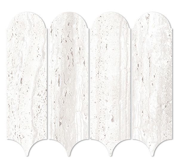 MARMOR CHIARO MATT FEATHER MOSAIC 338x292x10mm - PT- EV- PM-EMCHI-FEAT-M