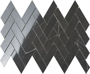 EURO PIETRA GREY ARROW POLISHED MOSAIC 30X90MM - PT- EV- PM-EMPTG-ARWX-P