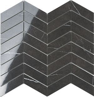 EURO PIETRA GREY WAVE POLISHED MOSAIC 30X90MM - PT- EV- PM-EMPTG-WAVE-P