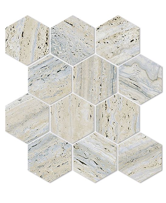 MARMOR ARGENTO BLU HEX MATT 83X96MM - PT- EV- PM-EMSVG-HEX85-M