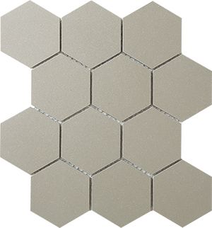 DURASTONE OLIVE HEXAGON MATT MOSAIC 83X96MM - PT- EV- PM-OV-HEX85-M