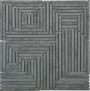 PORCELAIN STEEL GREY CROSSOVER MOSAIC 298X298X9MM - PT- EV- PM-SG-CROS