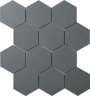 STEEL GREY HEXAGON MATT MOSAIC 83X96MM - PT- EV- PM-SG-HEX85-M