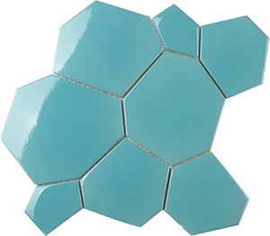 PORCELAIN 3D WATERCUBE SKY MOSAIC 300x295x(8-15)MM - PT- EV- PM-WATCU-SKY